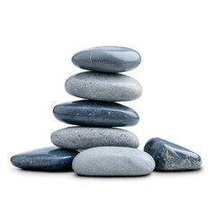 Fototapeta premium Stacked Grey and Black Stones