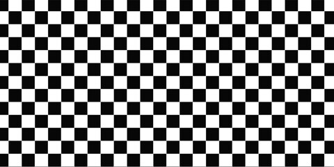 Fototapeta premium Black and white checkered pattern, Checkerboard seamless pattern