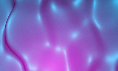 Close-up texture of gradient textile. Light neon fabric smooth texture surface background. Smooth elegant shine silk in retro style. Texture, background, pattern, template. Vaporwave retro style