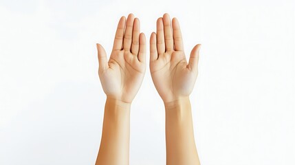 Two open palms facing upward against a white background.  Clean, simple image