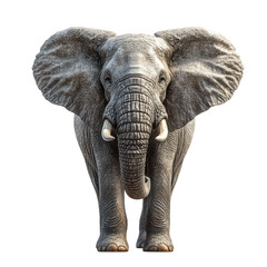 Fototapeta premium Elephant isolated on transparent background, PNG