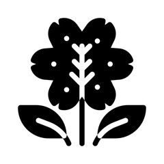 falling leaves glyph icon