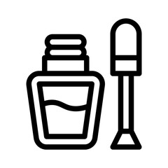 nail polish line icon
