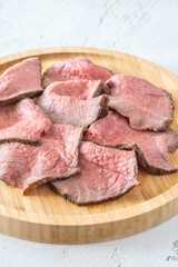 Sliced roast beef