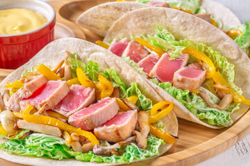 Fajitas with Tuna