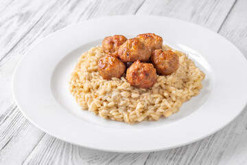 Chicken Meatball Risotto