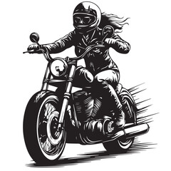 biker on motorcycle © noer