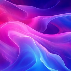 Obraz premium Abstract Fluid Wave Design in Pink Purple and Blue Gradient Colors