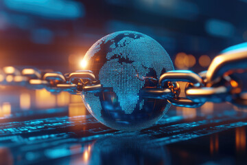 Securing global privacy the interconnected world of data protection laws international landscape visual representation digital environment privacy regulation concept