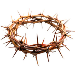 Obraz premium crown made of thorns isolated on a transparent background