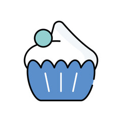 Bolos de copo vector icon stock illustration