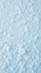 Obraz premium Delicate snowflakes scattered across a vast snowy terrain, delicate, wintry, scattered