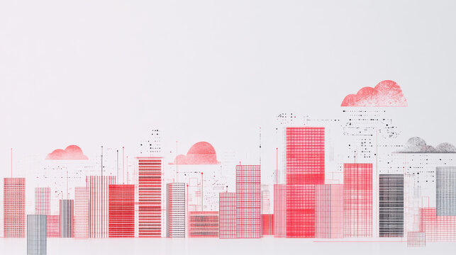 Futuristic Cityscape with Biometric Integration
