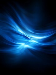 Fototapeta premium Abstract Blue Flowing Lines. (1)