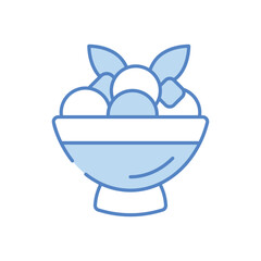 Salad vector icon stock illustration 