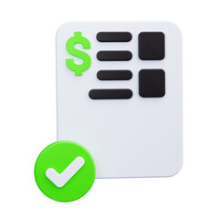 Financial Audit 3d render icons