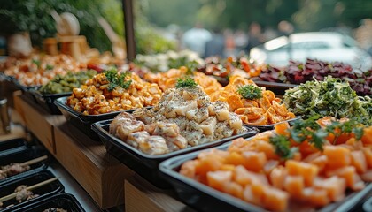 Delicious Buffet: A Culinary Delight of Assorted Dishes