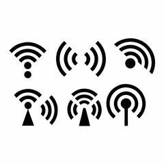 WiFi signal icon representing wireless internet connection