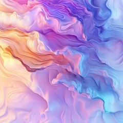 Obraz premium Abstract digital artwork with flowing forms and multiple colors displayed