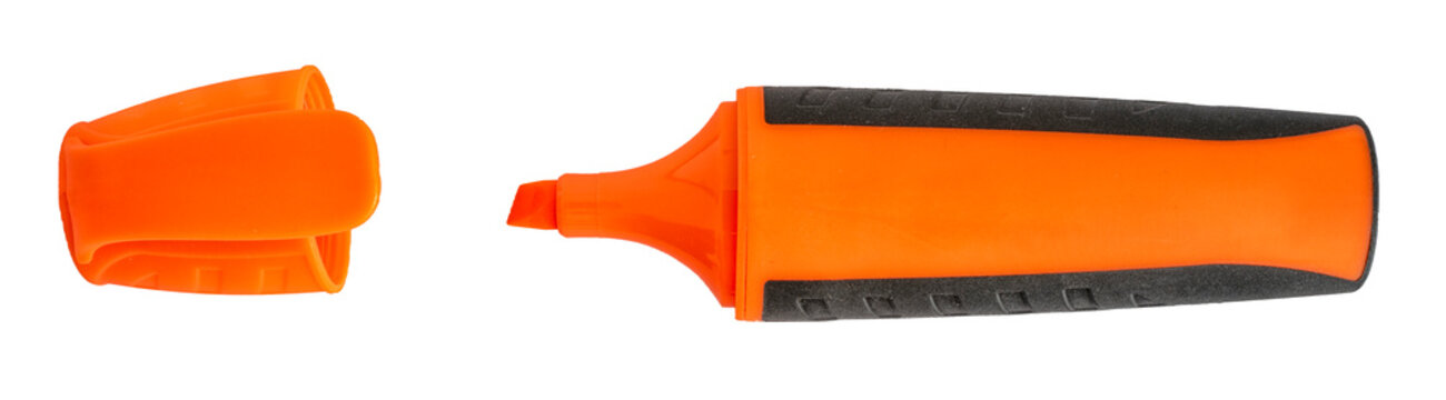 surligneur orange, PNG sur fond transparent