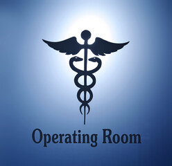 caduceus medical symbol back lit 