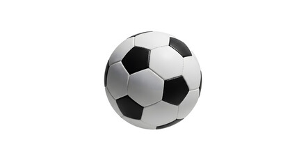Fototapeta premium Classic Black and White Soccer Ball on white isolated background