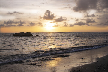 colors and lights at the sunset