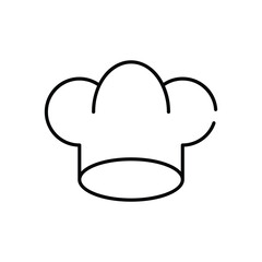 Chef hat vector icon stock illustration