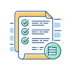 Exam paper icon, symbolizing testing and knowledge assessment
