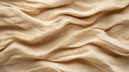 Obraz premium Beige Textured Fabric Draped Softly with Warm Lighting
