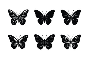 butterfly minimalist and simple vector silhouette