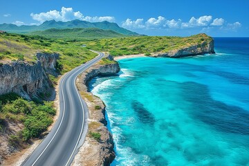 海岸沿いの道路
