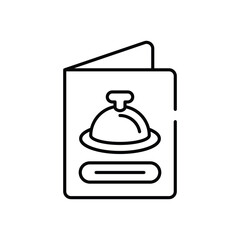 Restaurant menu vector icon stock illustration