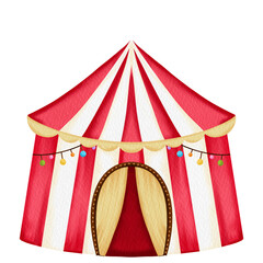 watercolor circus tent © Je