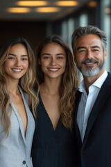 Group of Diverse Businesswomen Smiling Together in Office Portrait Teamwork Entrepreneur Success