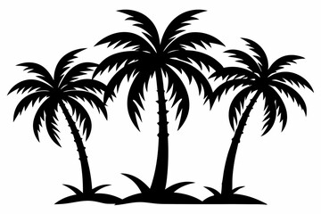 Fototapeta premium coloring page the palm tree vector