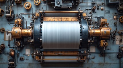 Vintage Industrial Machinery: A Symphony of Gears and Metal