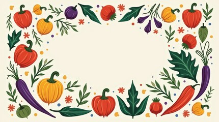 Vegan culinary action colorful vegetable arrangement kitchen setting illustration whimsical environment creative viewpoint