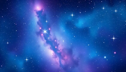 Fototapeta premium abstract blue background with stars