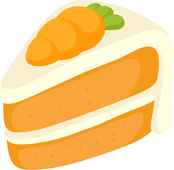 illustration carrot cake