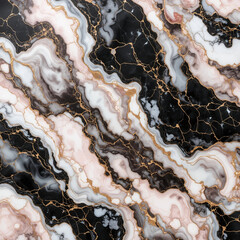 Elegant Marble Texture with Gold Veins