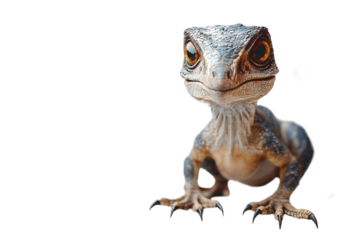 Dinosaur Maniraptors. White, transparent background. 