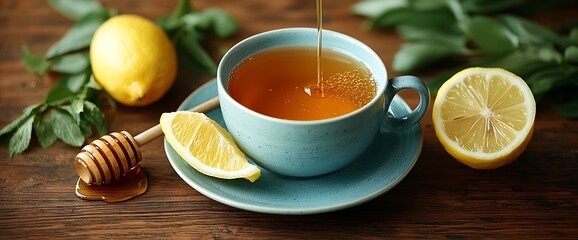 Honey lemon tea