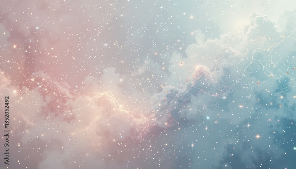 Poster captivating celestial display outer space digital art ethereal environment abstract viewpoint cosmic