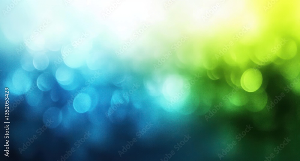 Aufkleber abstract soft blue and vibrant green gradient background with blurred edges and smooth texture