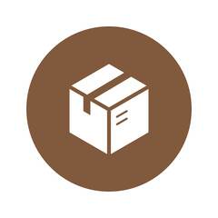 vector illustration of package delivery box icon design. 