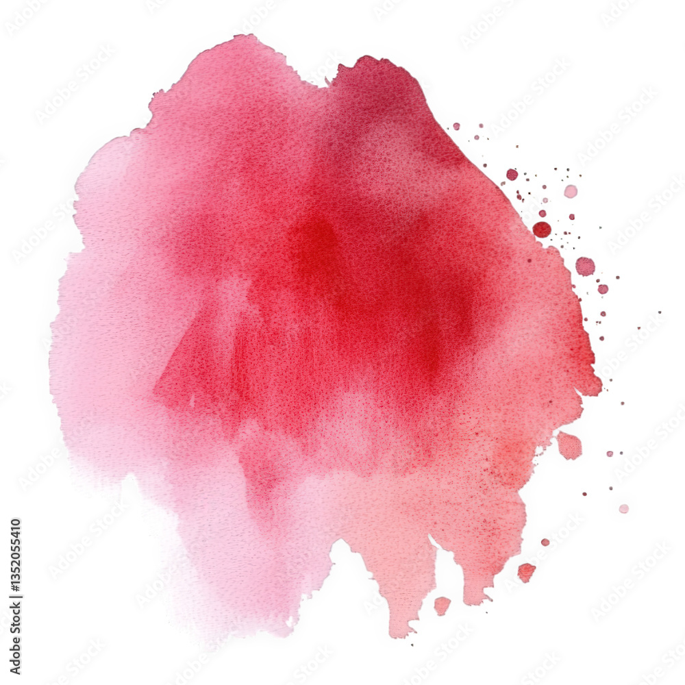 Aufkleber a soft blended watercolor splash in shades of red creating an artistic and abstract design suitable 