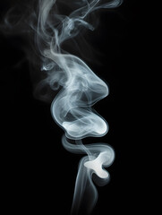 White smoke or clouds isolated on background, mist or fog
