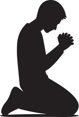 Activist kneeling vector