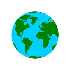 Silhouette of planet Earth logo. International Mother Earth Day. Ecology. Climate change. Eco friendly. Environment. World. April 22